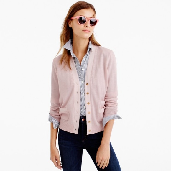 J. Crew Sweaters - J. Crew Harlow Cardigan Wool Sweater Blush Pink XL